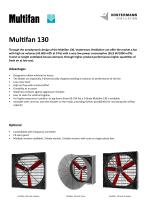 Multifan Galvanized box/cone fan 130