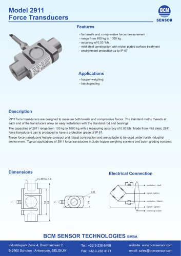 2911 Tensile & Compression Force Transducers