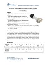 Accurate Differential Pressure Transmitter MDM490