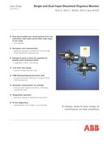 Single and Dual Input Dissolved Organics Monitor AV410, AV411, AV420, AV412 and AV422