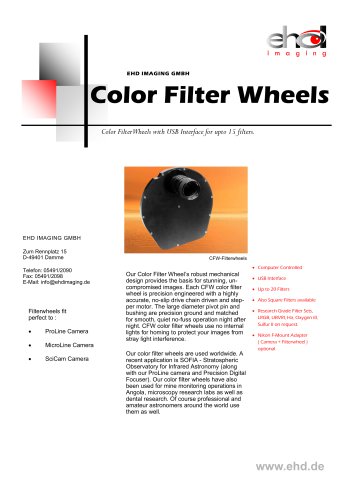 Color Filter Wheels