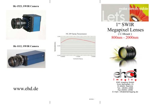 EHD 1" SWIR Lenses