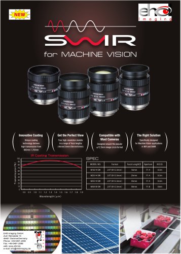 EHD 2/3" SWIR Lenses