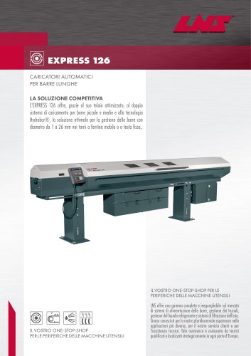 Caricatore automatico di barre Express 126