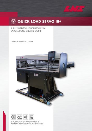 Caricatore per barre corte QUICK LOAD SERVO III+