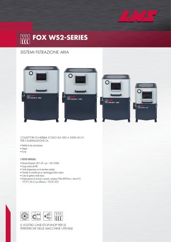 Depuratore di nebbie d'olio FOX WS2 Brochure IT