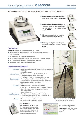 Air sampling system MBASS30