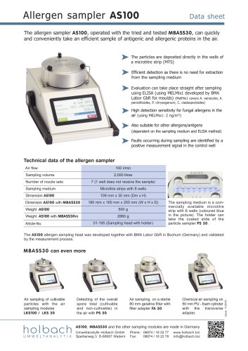 Allergen sampler AS100