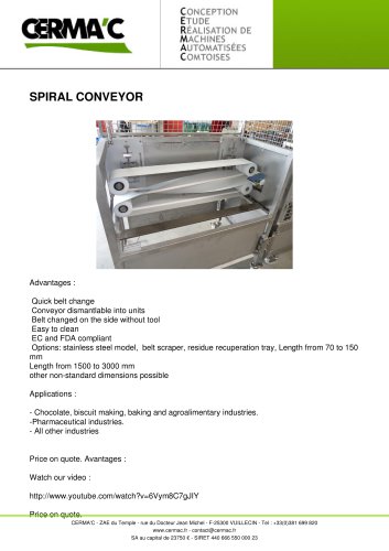 SPIRAL CONVEYOR