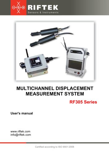 Multichannel Displacement Measurement System RF305 Series Manual