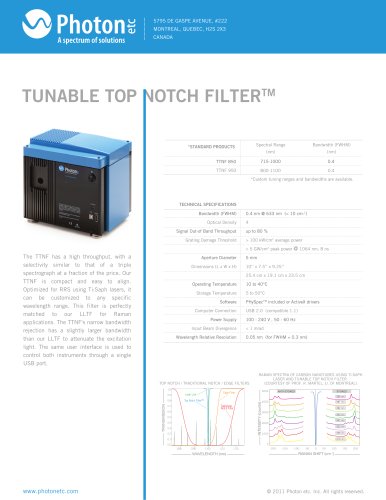 TUNABLE TOP NOTCH FILTER