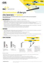 Sincronizzazione di due gru che lavorano in tandem