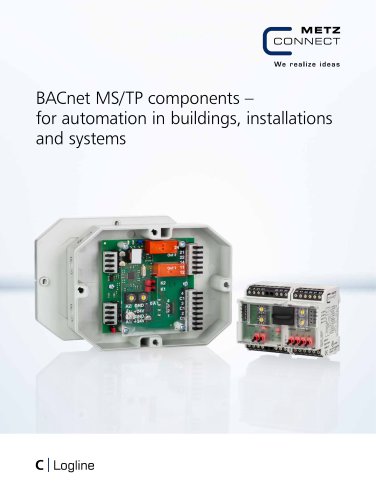 C|Logline - BACnet MS/TP components – for automation in buildings, installations and systems