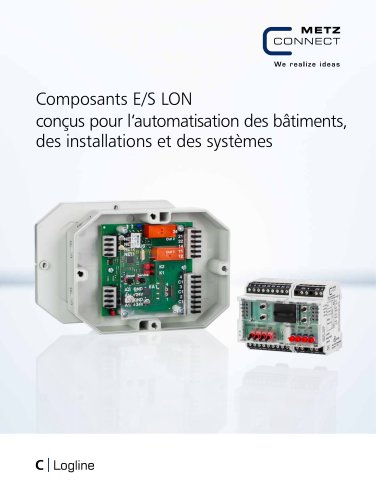 C|Logline - LON I/O components for decentralized automation in buildings, facilities and systems