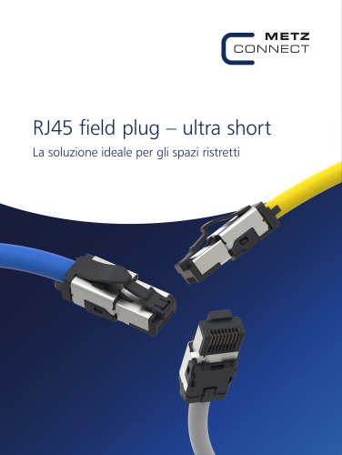 Rj45 field plug &ndash; ultra short
