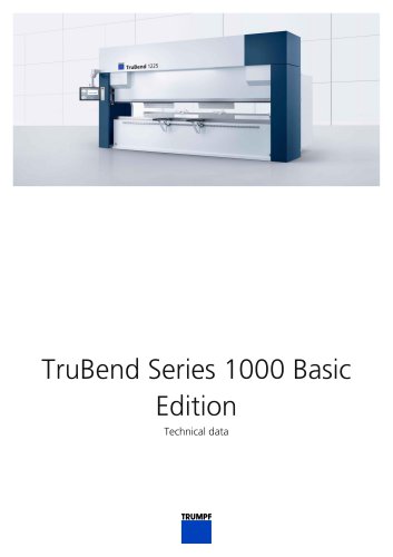 TruBend Series 1000 Basic Edition