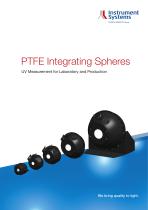 PTFE Integrating Spheres for UV measurement in lab & production