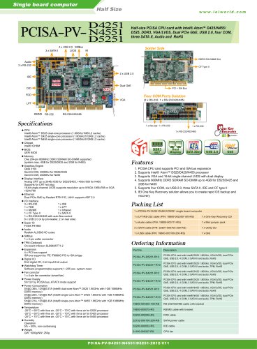 PCISA-PV-D4251/N4551/D5251