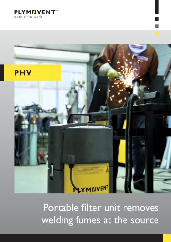 PHV - Portable filter unit removes welding fumes at the source