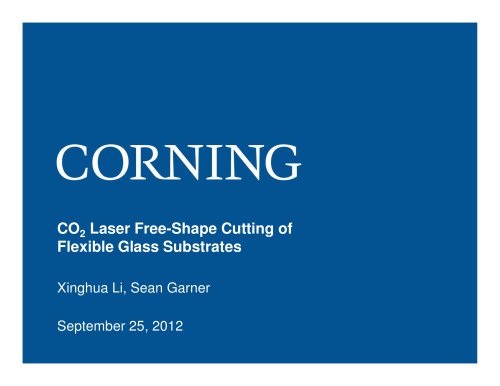 CO2 Laser free-shape cutting of flexible glass substrates