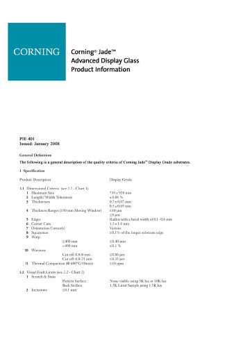 Jade® Product Information Sheet 