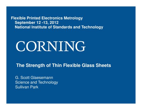 The strength of thin flexible glass sheets