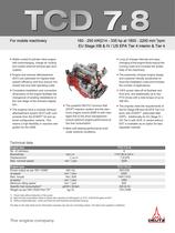 TCD 7.8 L6 Engine for Industrial Applications