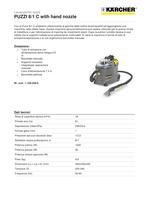 PUZZI 8/1 C with hand nozzle - 1