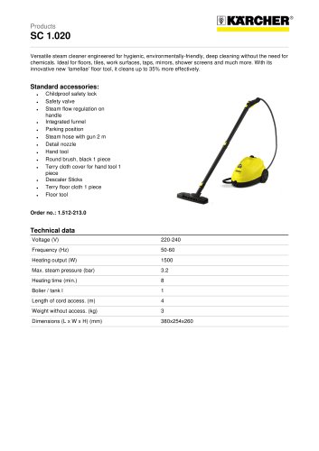 SC 1.020 Steam cleaner