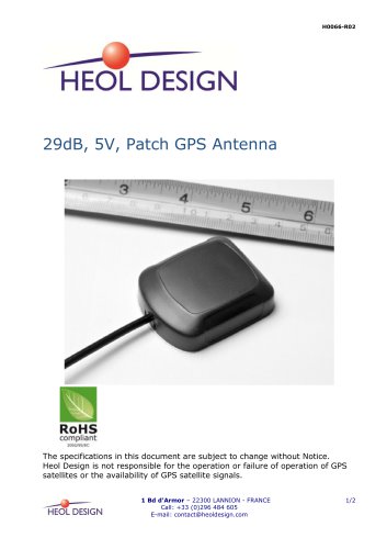 29dB, 5V, Patch GPS Antenna