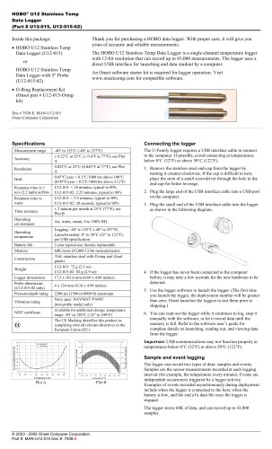 temperature data-logger U12-015