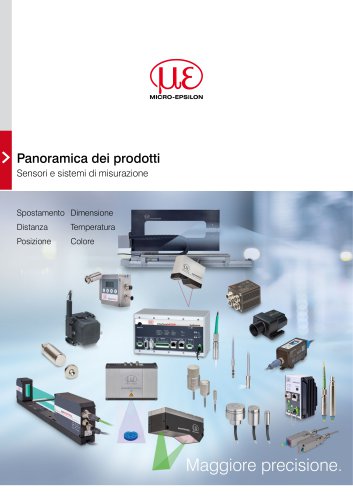 Panoramica dei prodotti // Sensori e sistemi di misurazione