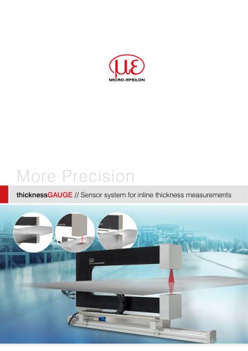 Sensor system for inline thickness measurements // thicknessGAUGE