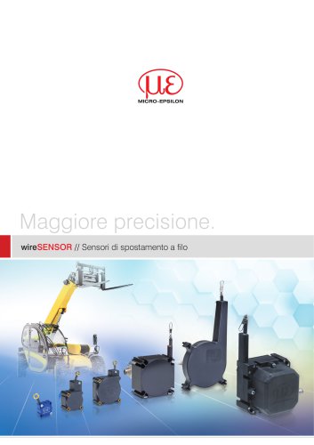 Sensori di spostamento a filo // wireSENSOR