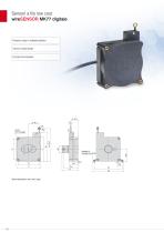 Sensori di spostamento a filo // wireSENSOR-16