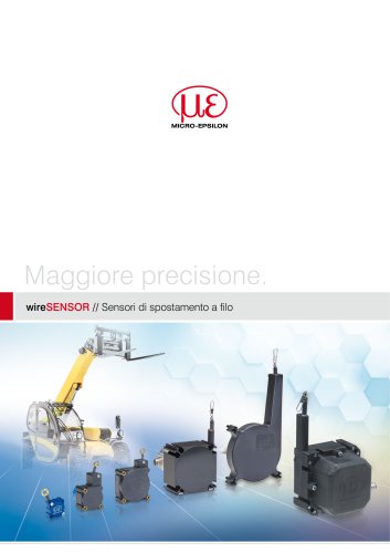 Sensori di spostamento a filo // wireSENSOR