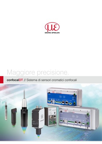 Sistema di sensori cromatici confocali // confocalDT