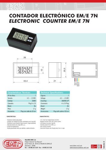 ELECTRONIC COUNTER EM/E 7N