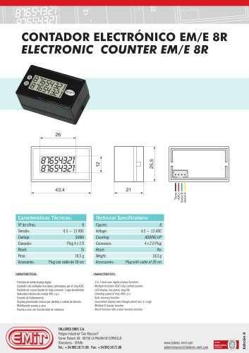 ELECTRONIC COUNTER EM/E 8R