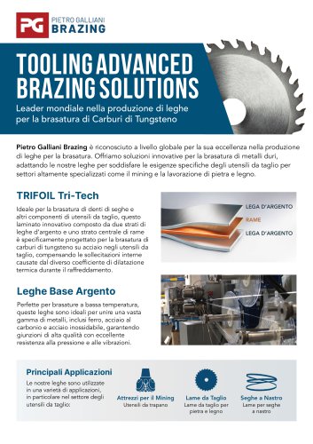 Brochure Brasatura Utensili