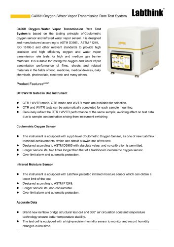 Biopolymer Films Barrier Properties Testing System