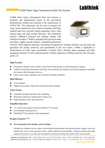 Electronics Packaging Desiccant Pack Material Moisture Permeability Testing