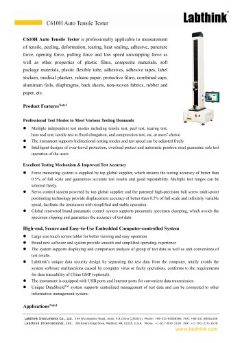 Equipment For Testing Milk Carton Pull Tab Force