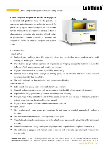High-Precision Analysis of Non-Volatile Substances in Food Containers and Packaging Material