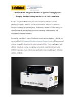 Labthink C860 Integrated Residue on Ignition Testing System: Bringing Residue Testing into the Era of Full Automation