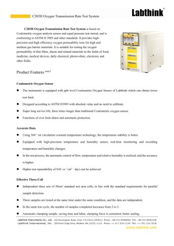 Standardized Oxygen Transmission Rate Measuring Equipment for Artificial Skin