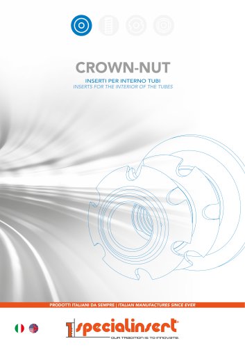 CROWN-NUT - Inserti per interno tubi