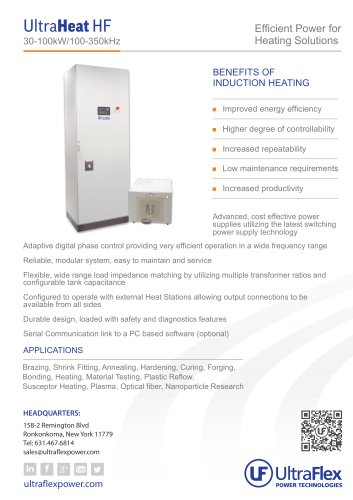 UltraHeat HF Series | UltraFlex Power Technologies