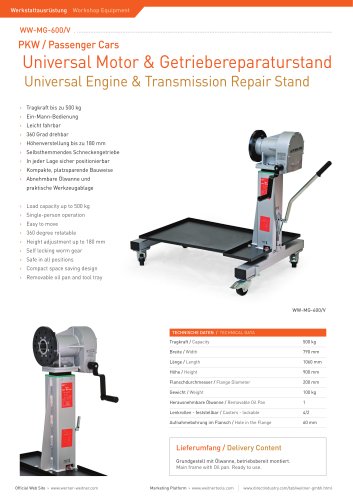 Universal Engine & Transmission Repair Stand - 6