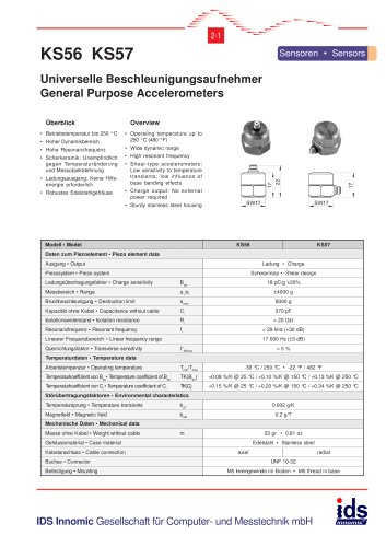 General Purpose Accelerometers